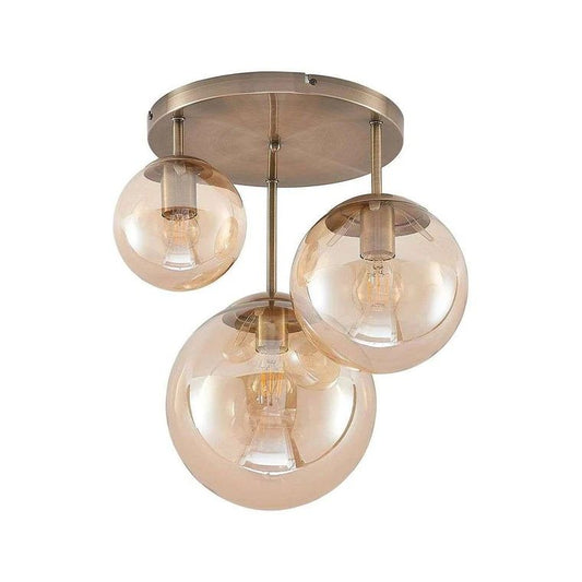 Cluster Ceiling Lamp In Amber