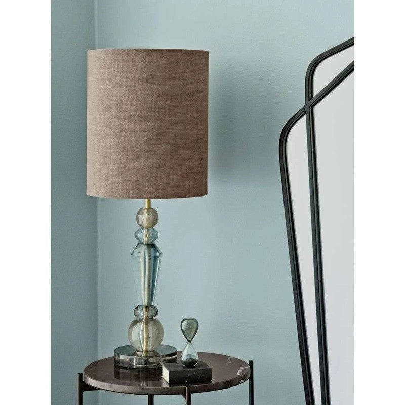 Agate Table Lamp With Dark Grey Shade