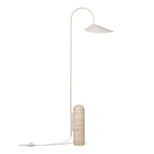 Lovely Beige Floor Lamp With Petal Shaped Lampshade