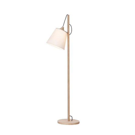 White Oak Wood Floor Lamp