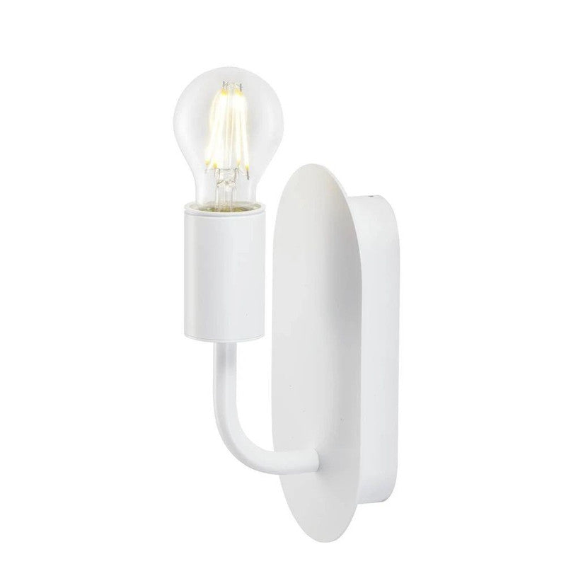 White Cylindrical Shape Wall Lamp
